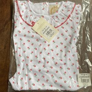 TBBC Beaufort ramona ruffle collar microfloral Richmond red 6-12 6-9 9-12